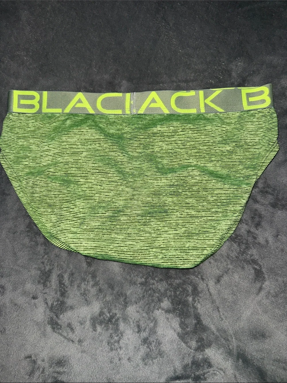 Andrew Christian Neon Green Striped Briefs